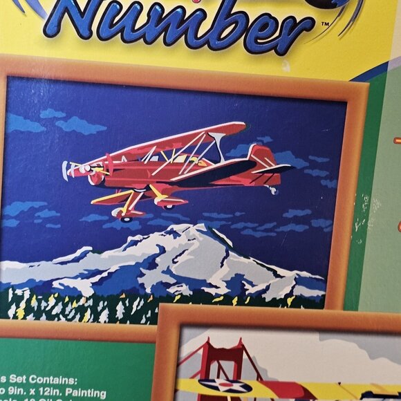 Craft House Artist Touch 2 Airplanes Paint By Number kit, Unopened 11252 Oil - Picture 3 of 11